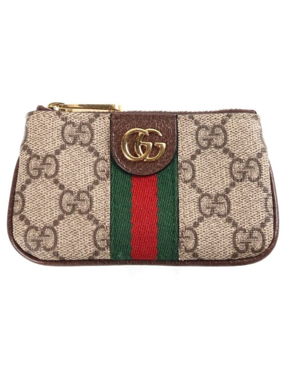 Gucci GG Supreme Ophidia Ebony Coin Purse Beige